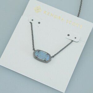 Kendra Scott Black Quartz Necklace